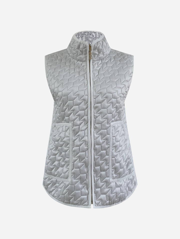 Hunter Vest Reversible White APPAREL - TOP - JACKET jeanpierreklifa.com   