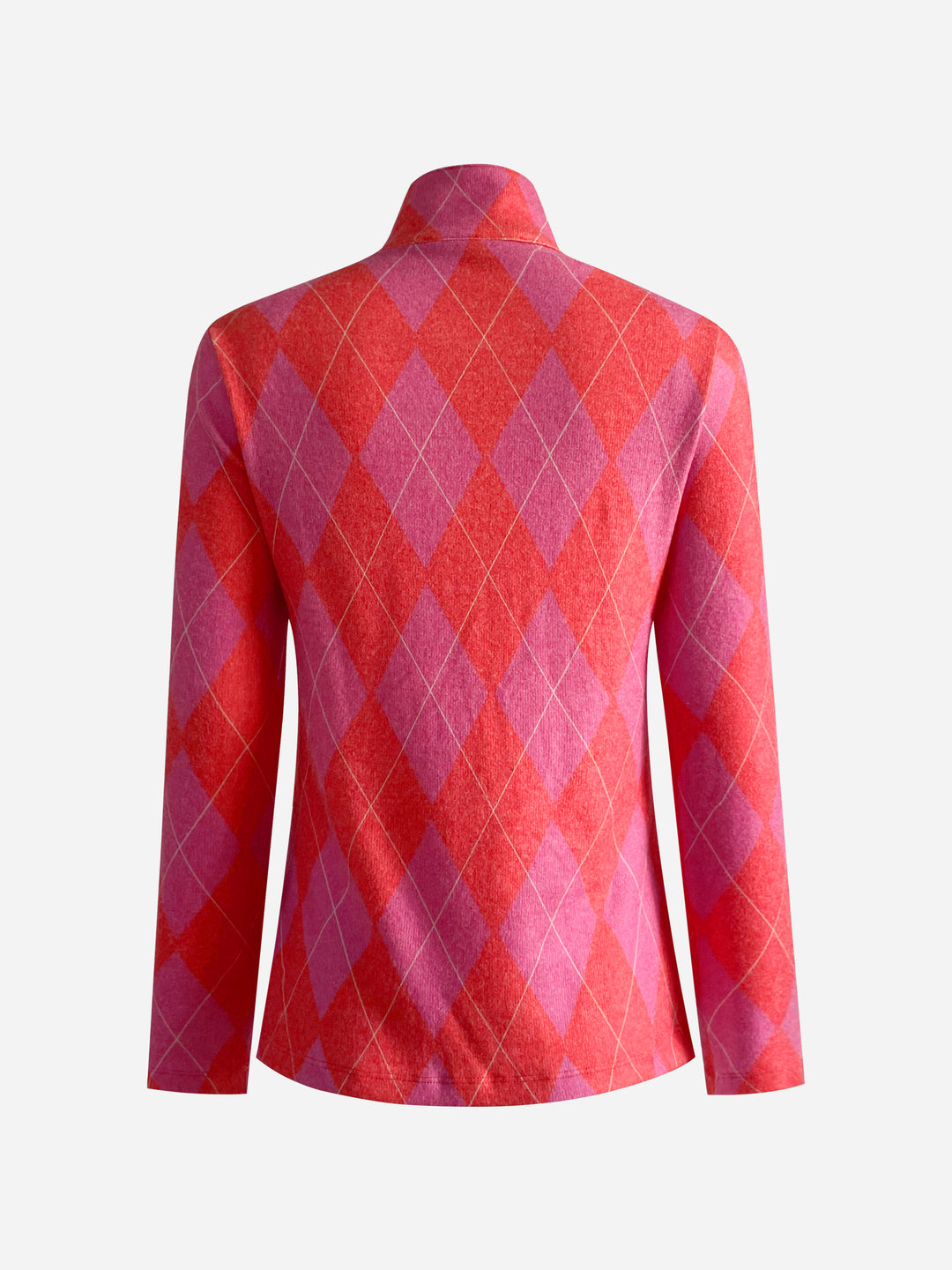 Golf Top Knit Argyle Red Tops Jean-Pierre Klifa   