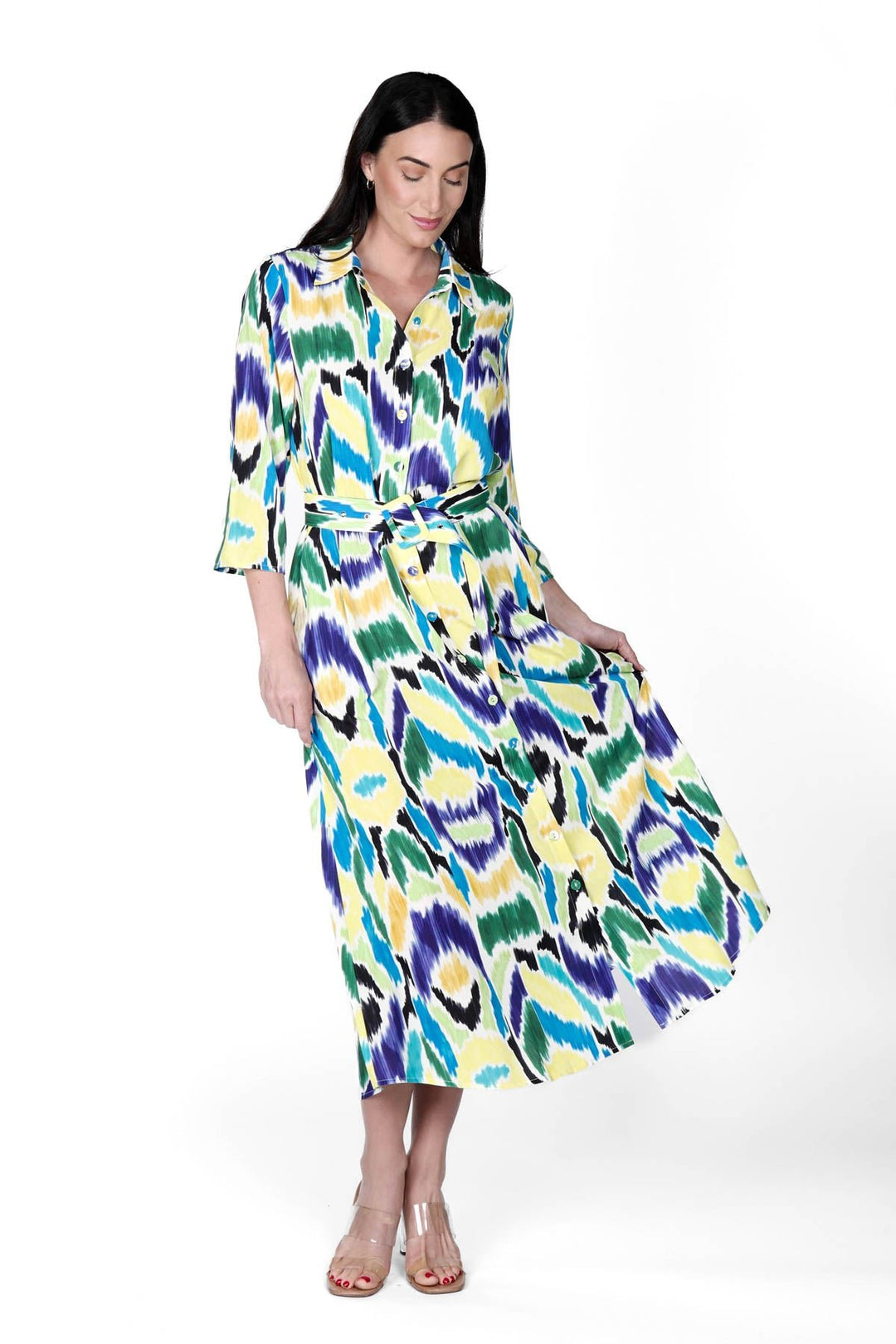 Marrakech Dress Bold Ikat APPAREL - DRESS jeanpierreklifa.com XS  