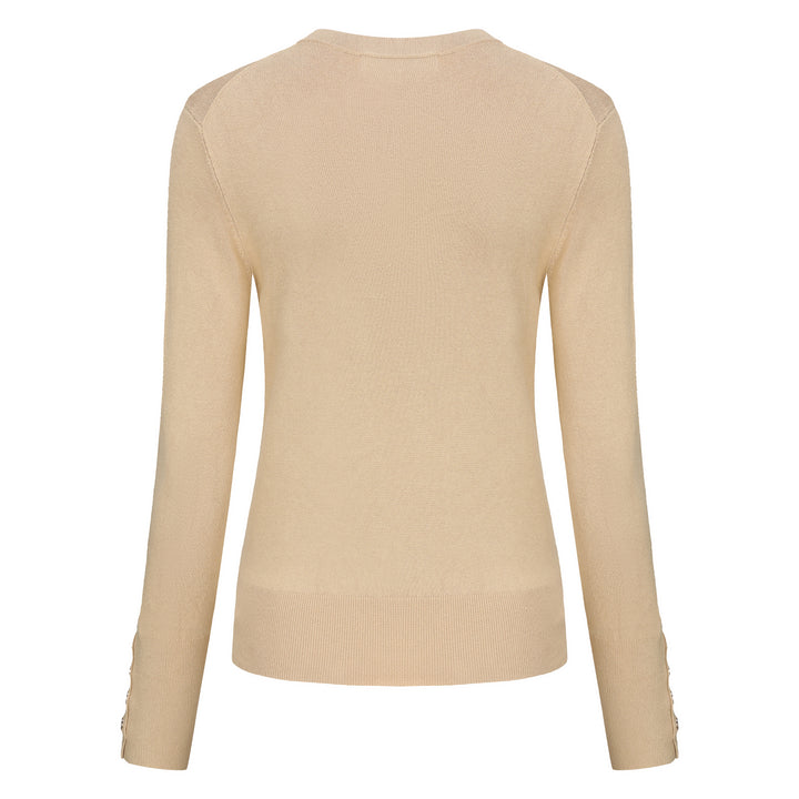 Z Button Sweater - Camel APPAREL - TOP - SWEATER jeanpierreklifa.com   