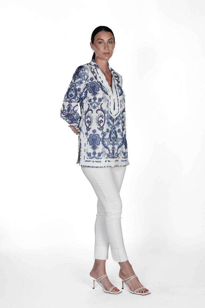 Indira Tunic Baroque APPAREL - TOP - Tunic jeanpierreklifa.com   