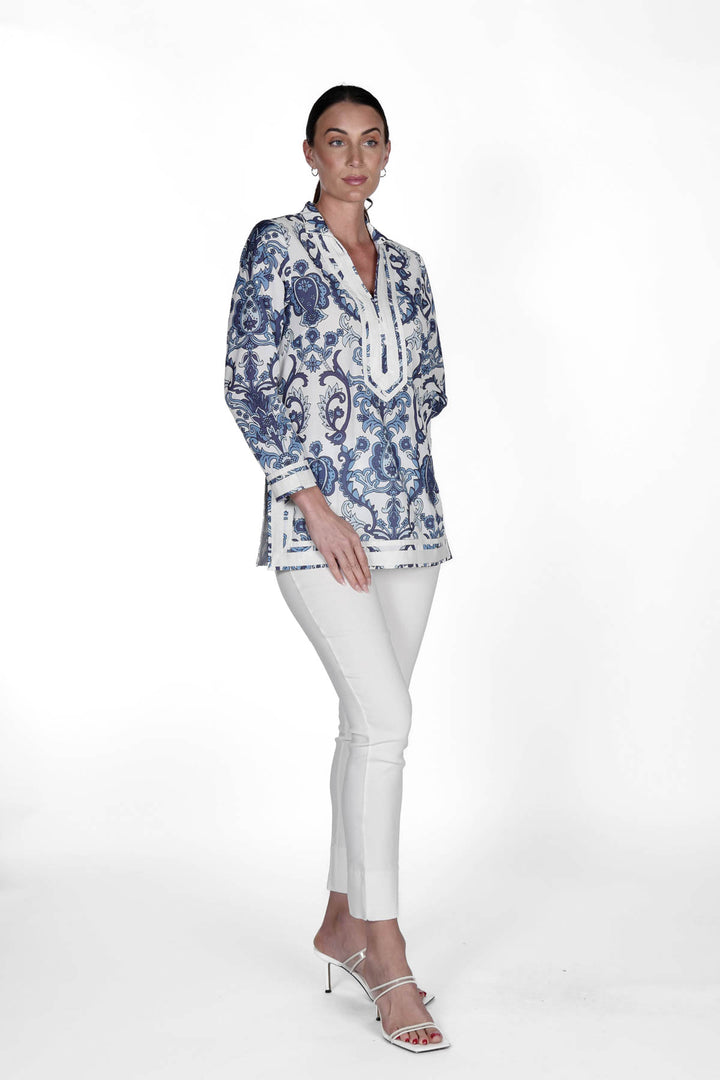 Indira Tunic Baroque APPAREL - TOP - Tunic jeanpierreklifa.com   