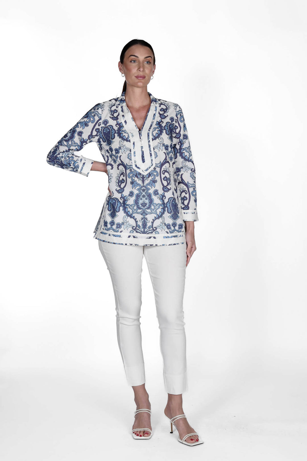 Indira Tunic Baroque APPAREL - TOP - Tunic jeanpierreklifa.com   