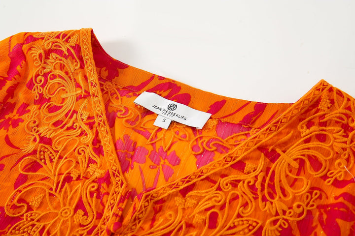 Marquesa Tunic Tropic Orange APPAREL - TOP jeanpierreklifa.com   