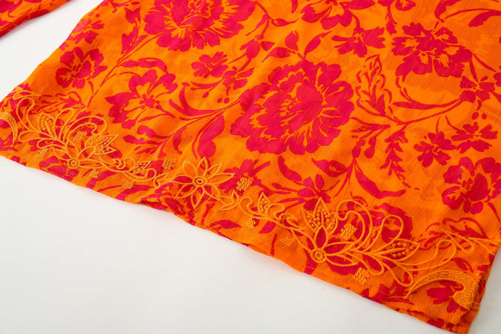 Marquesa Tunic Tropic Orange APPAREL - TOP jeanpierreklifa.com   