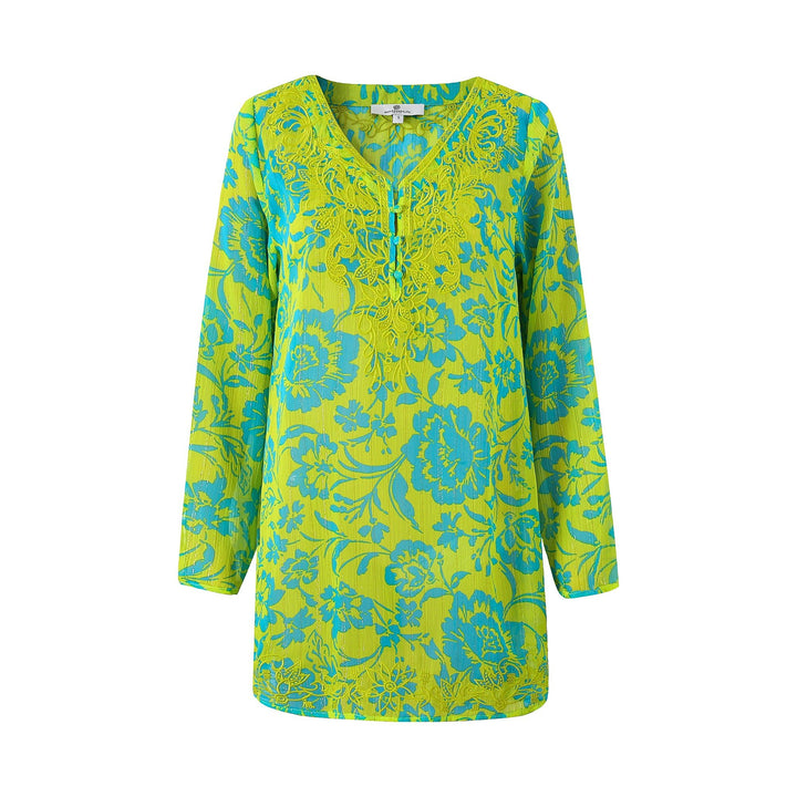 Marquesa Tunic Tropic Lime APPAREL - TOP jeanpierreklifa.com   