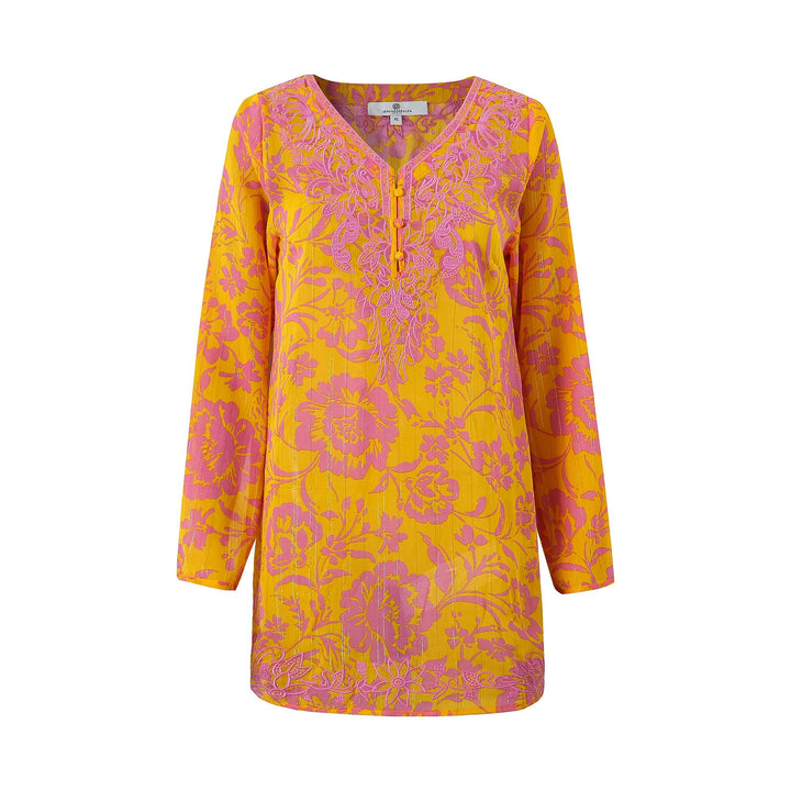 Marquesa Tunic Tropic Yellow APPAREL - TOP jeanpierreklifa.com   