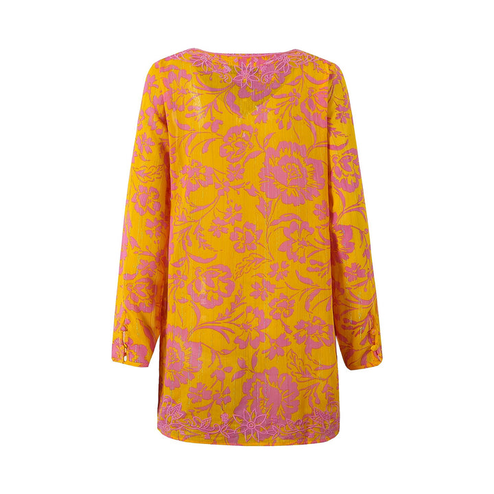 Marquesa Tunic Tropic Yellow APPAREL - TOP jeanpierreklifa.com   