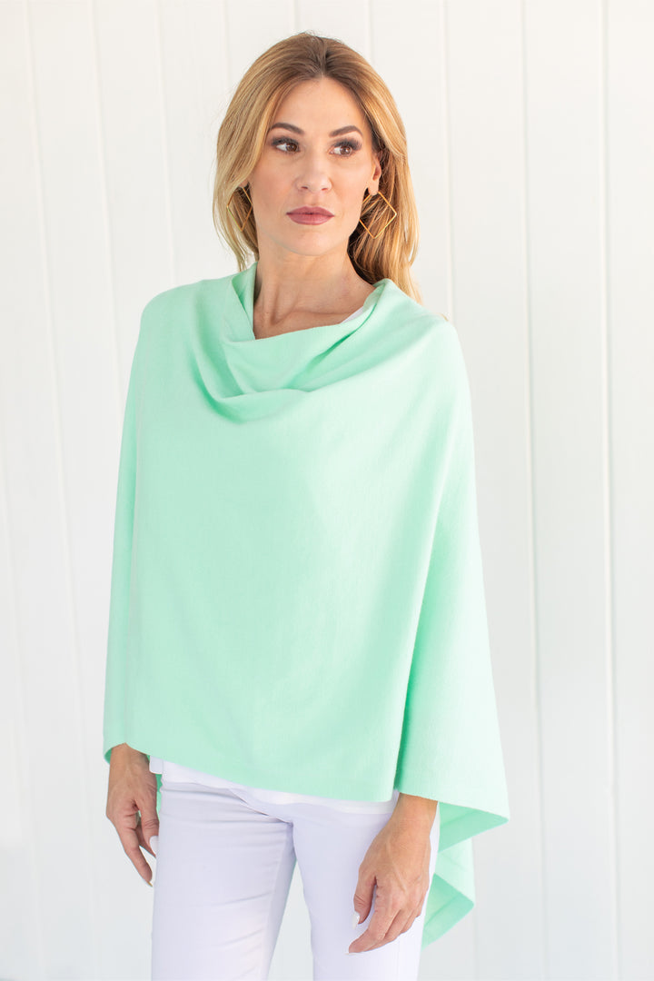 Summer Poncho Mint Poncho jeanpierreklifa.com   