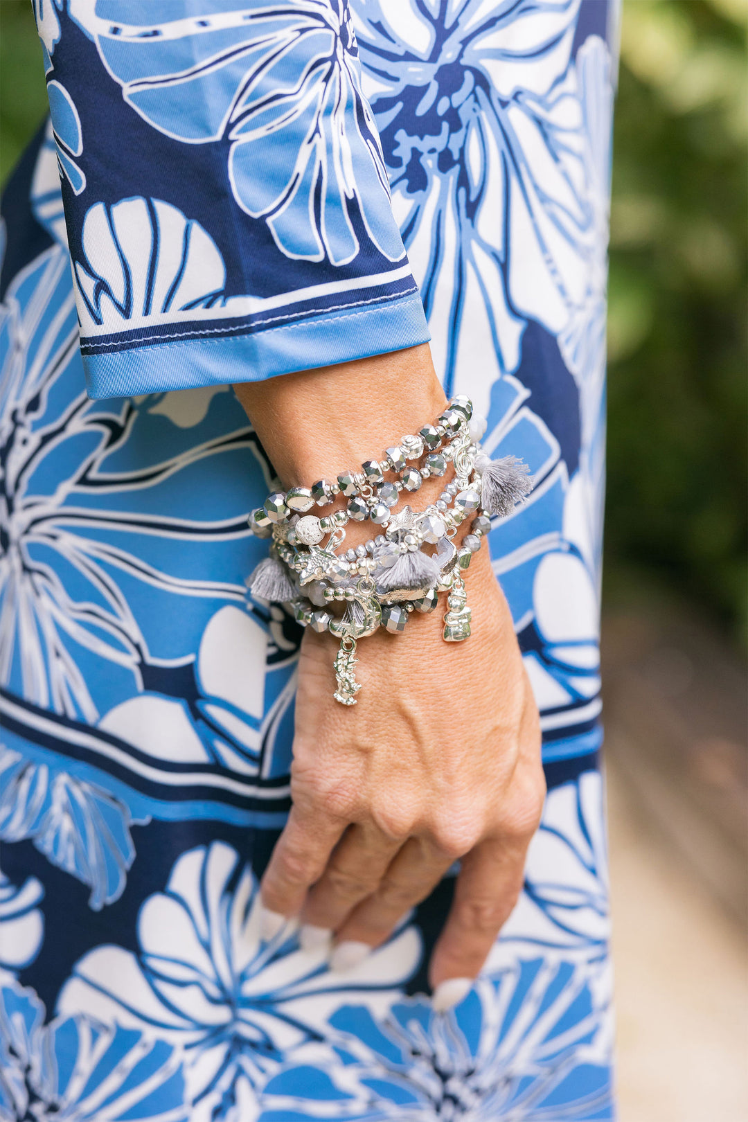 Andaman Bracelet Set Silver Lava Bracelet jeanpierreklifa.com   