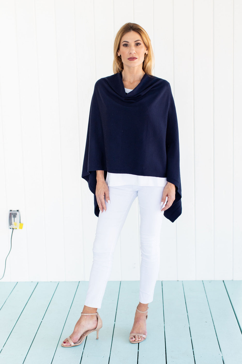 Summer Poncho Navy Jacket Jean-Pierre Klifa   