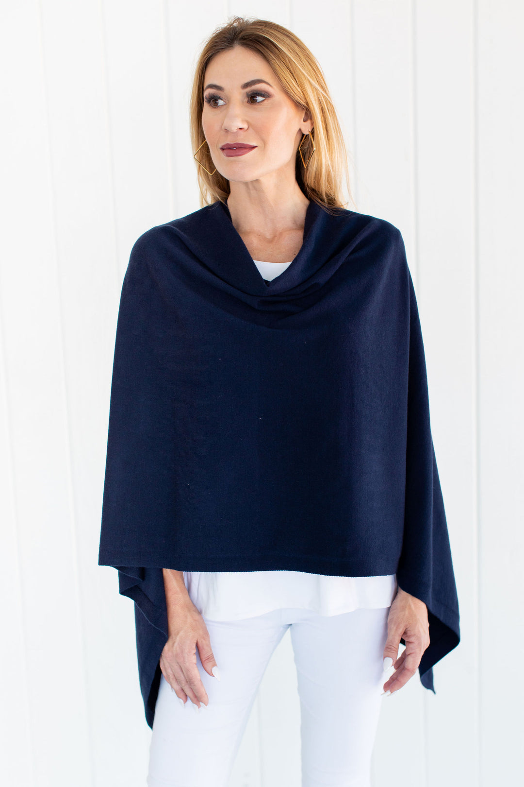 Summer Poncho Navy Jacket Jean-Pierre Klifa   