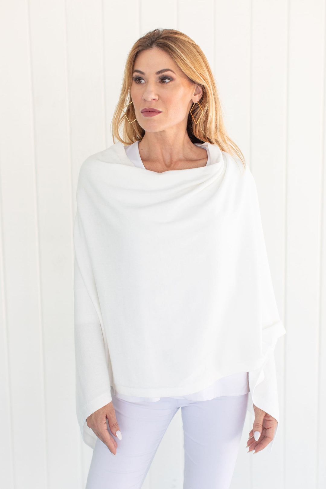 Summer Poncho White Jacket Jean-Pierre Klifa   