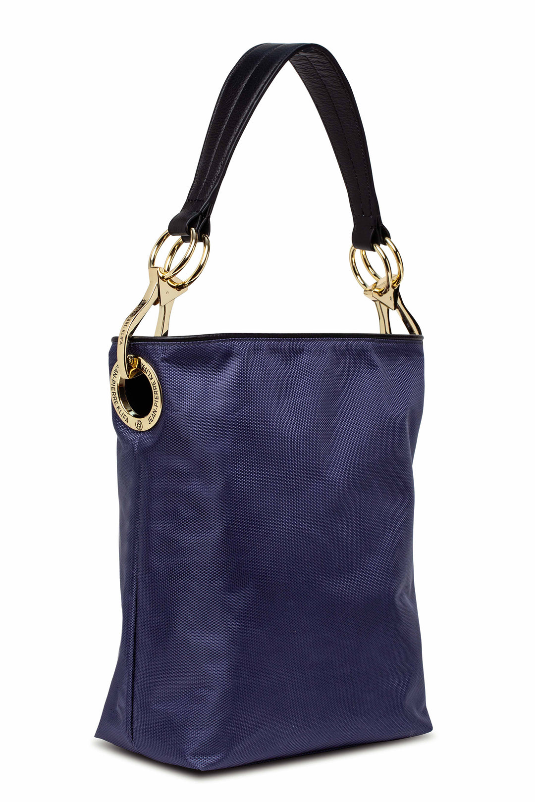 Nylon Bucket Bag Eggplant Handbag Jean-Pierre Klifa   