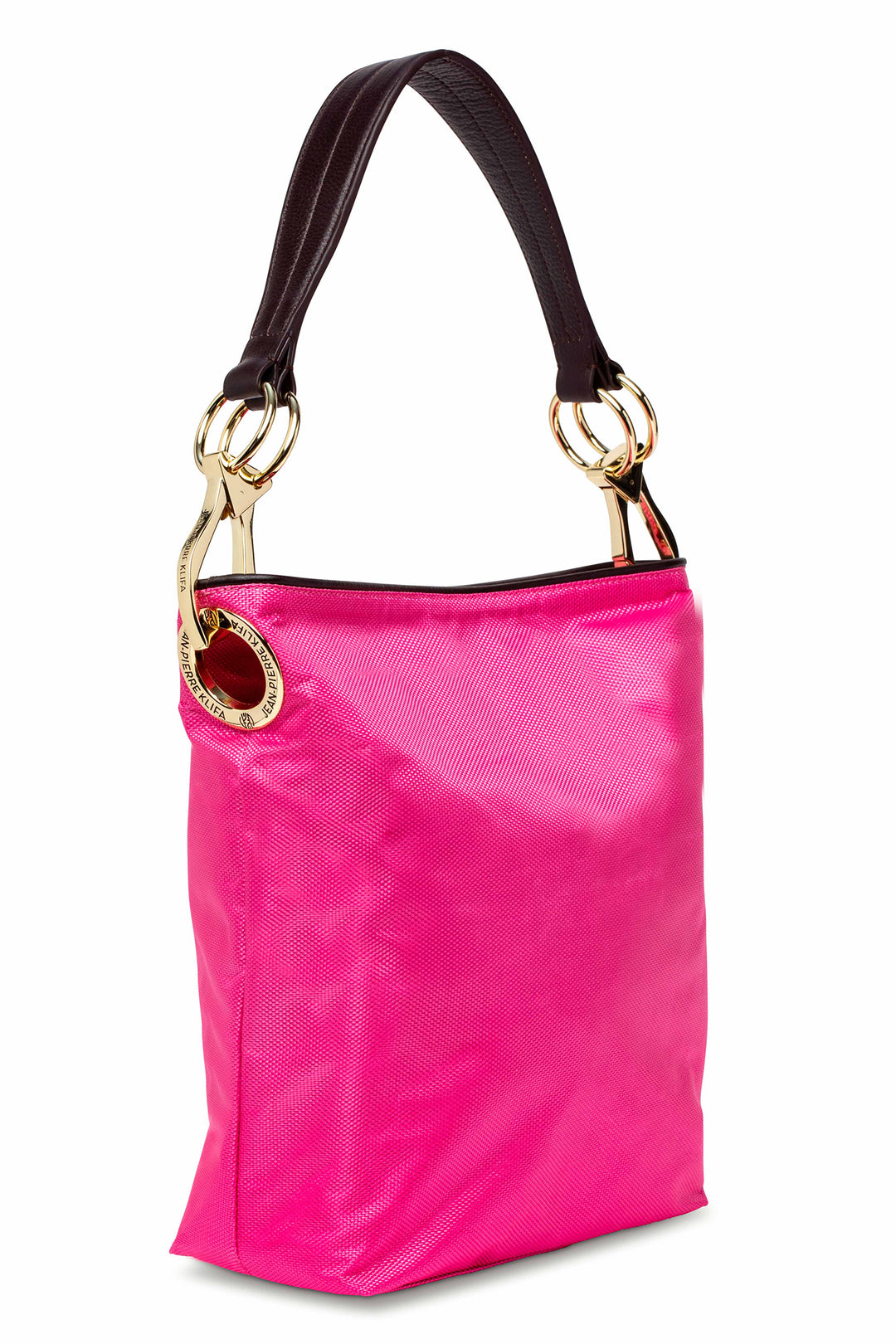 Nylon Bucket Bag Fuchsia Handbag Jean-Pierre Klifa   