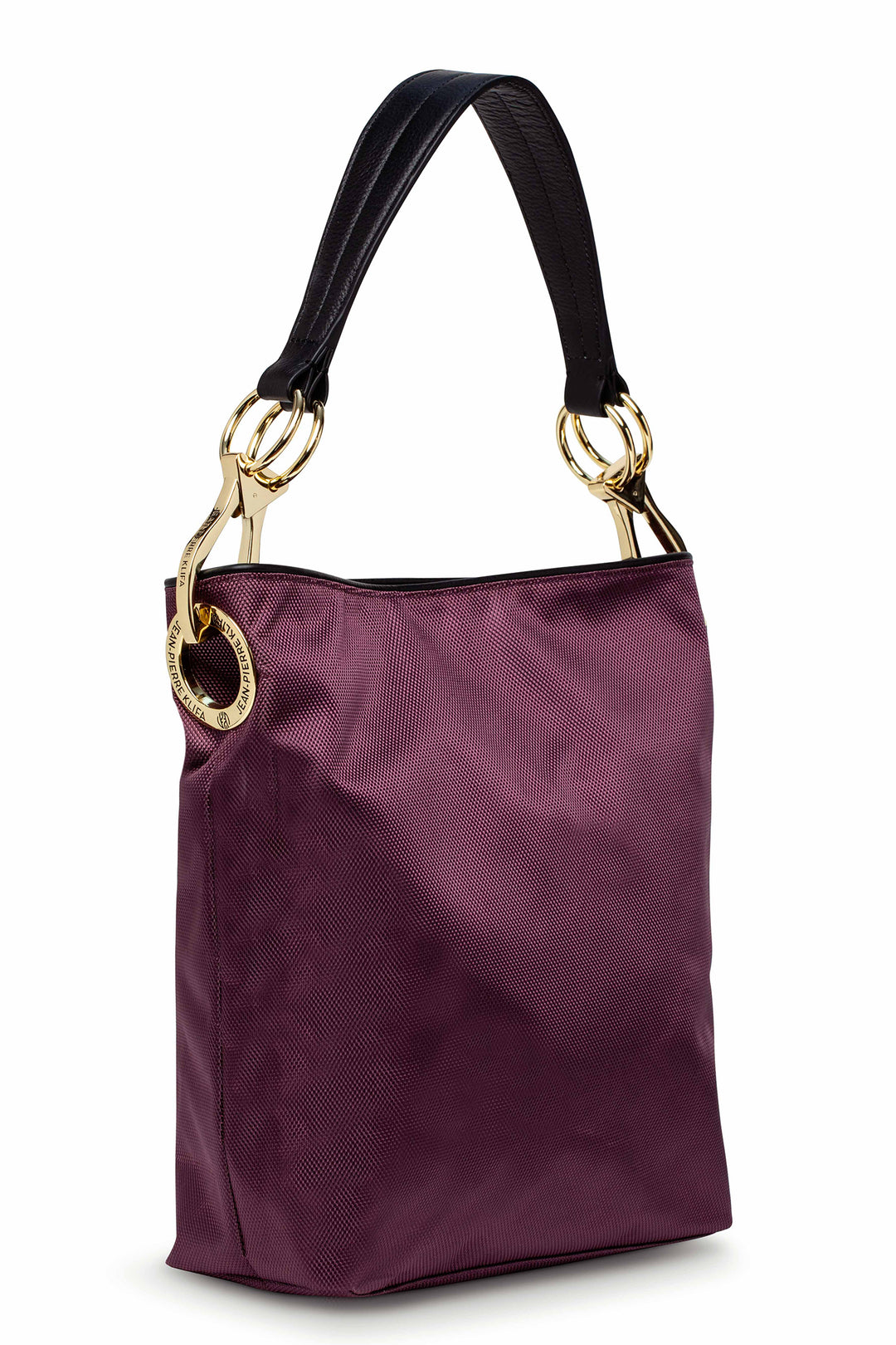 Nylon Bucket Bag Plum Handbag Jean-Pierre Klifa   