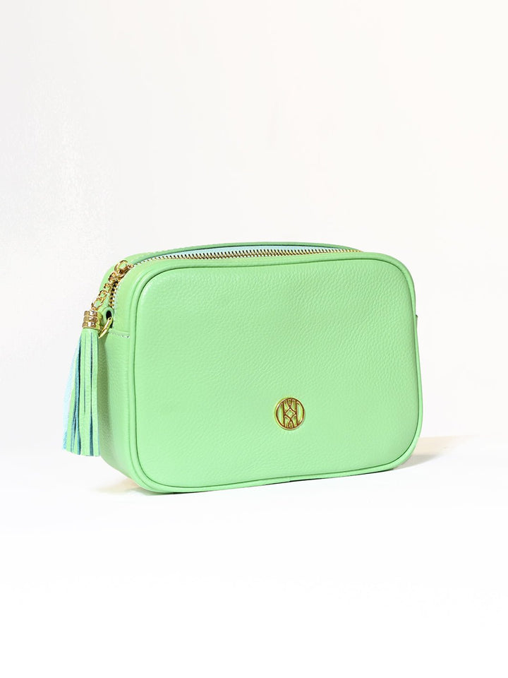 Leather Side Bag Mint ACCESSORY - HANDBAG jeanpierreklifa.com   