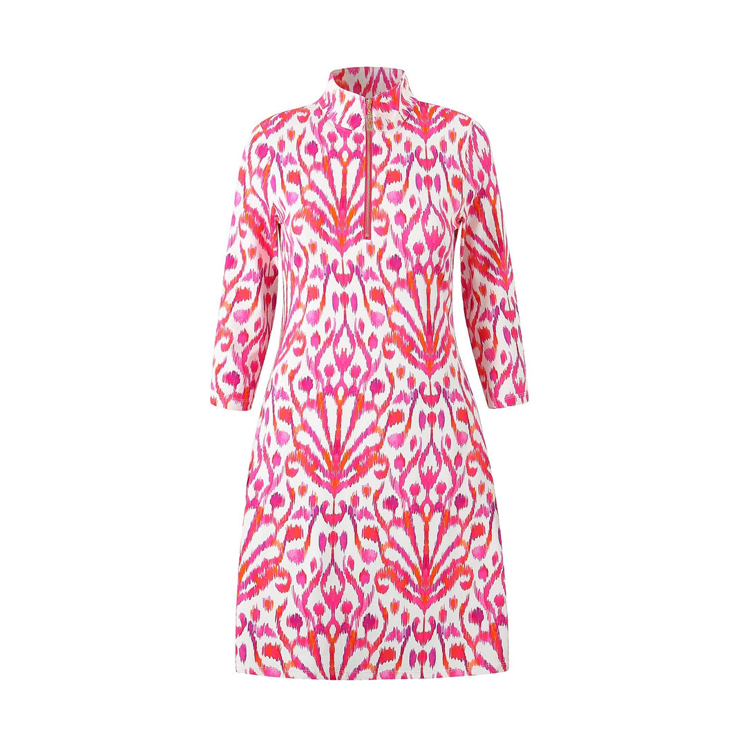 Pebble Beach Dress Ikat Pink Short Dresses jeanpierreklifa.com   