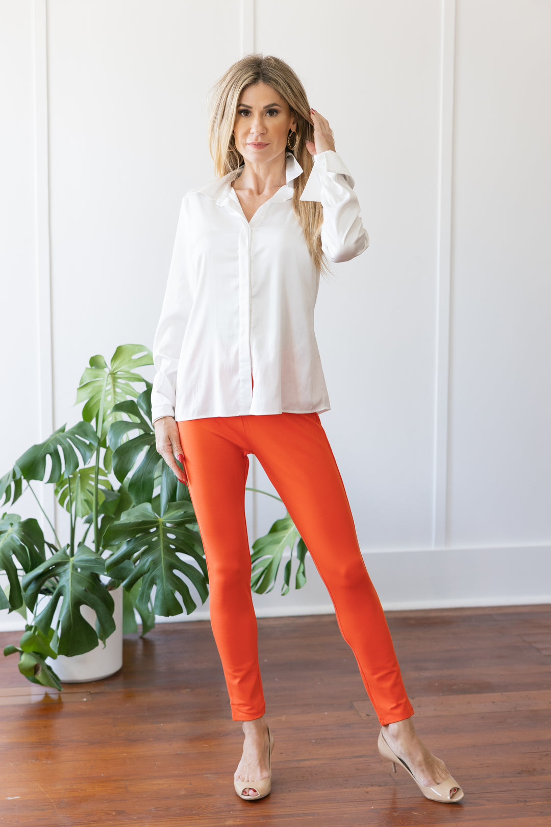 Leggings Orange Pants JPK Outlet   