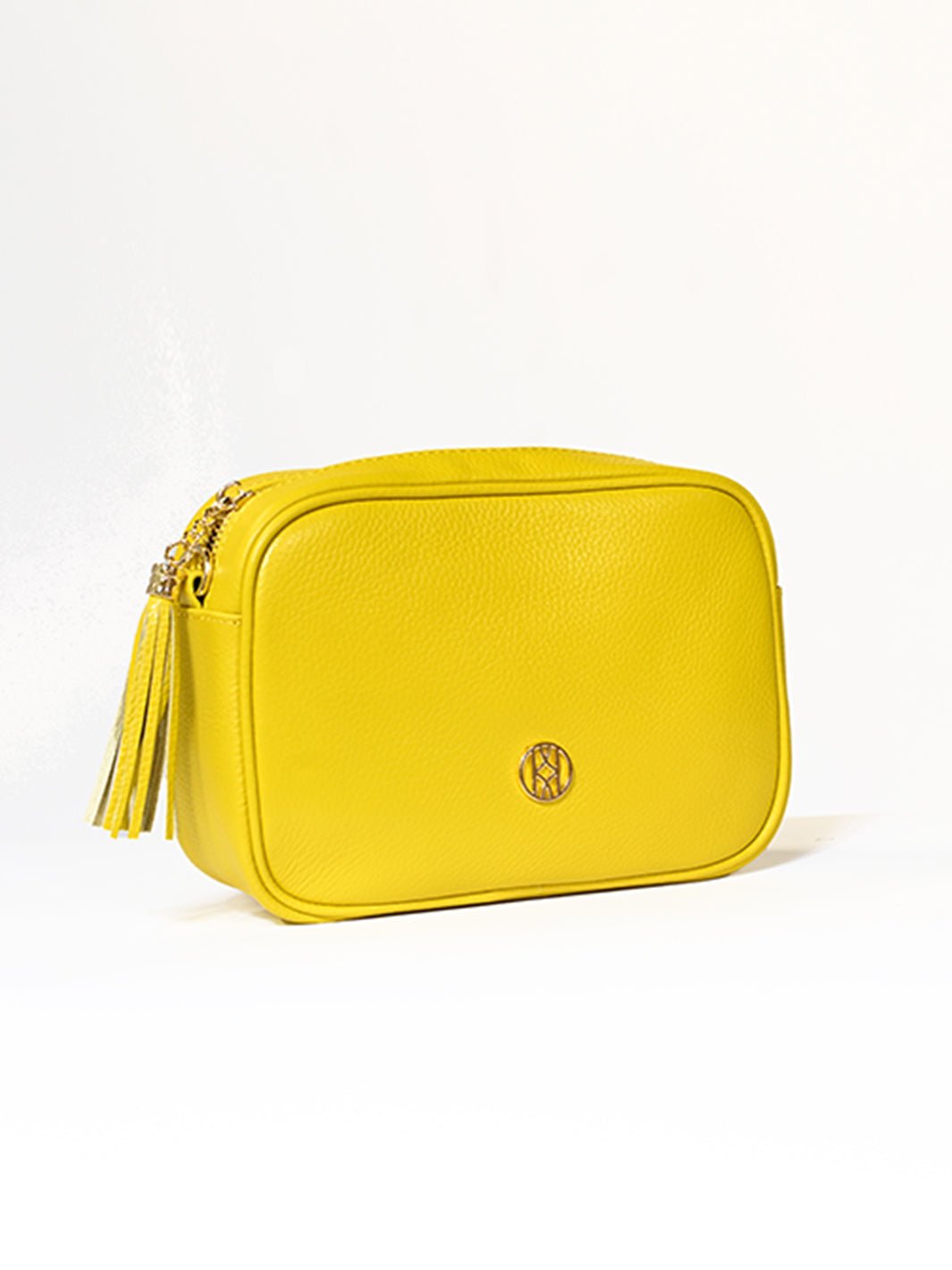 Leather Side Bag Mustard ACCESSORY - HANDBAG jeanpierreklifa.com   